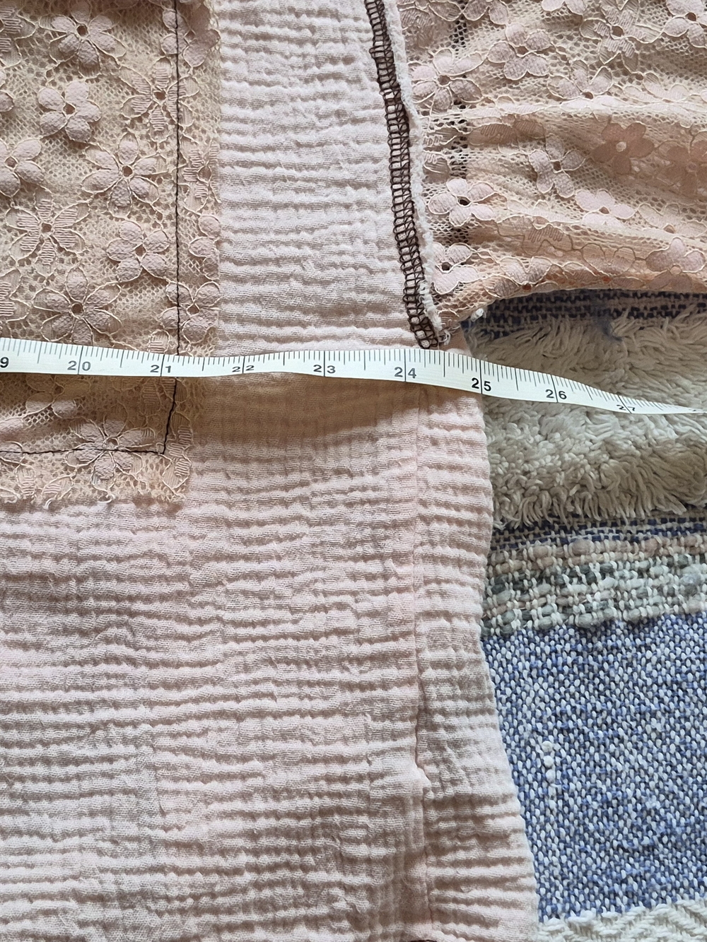 POL Blush Lace-Detail Blouse - Picture 9 of 11